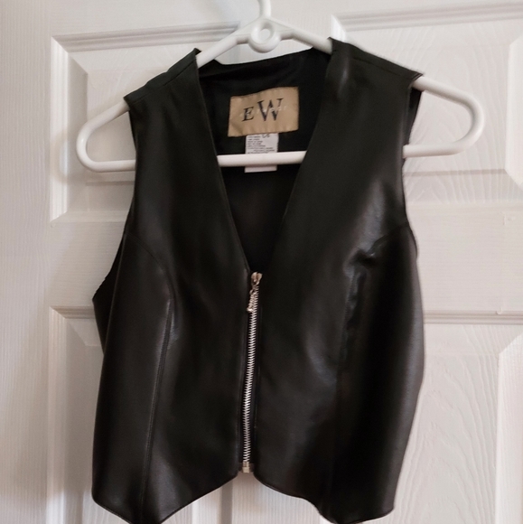 Vintage pleather vest - Picture 1 of 4